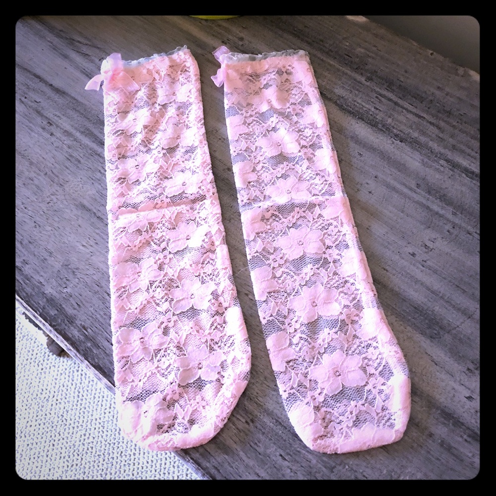 Blush Knee high socks